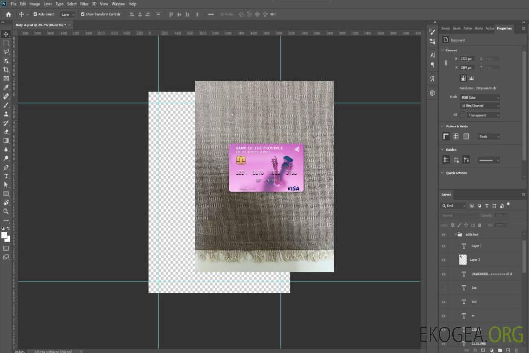 Banque argentine de la province de Buenos Aires carte visa photolook recto template Banque argentine de la province de Buenos Aires carte visa photolook recto template